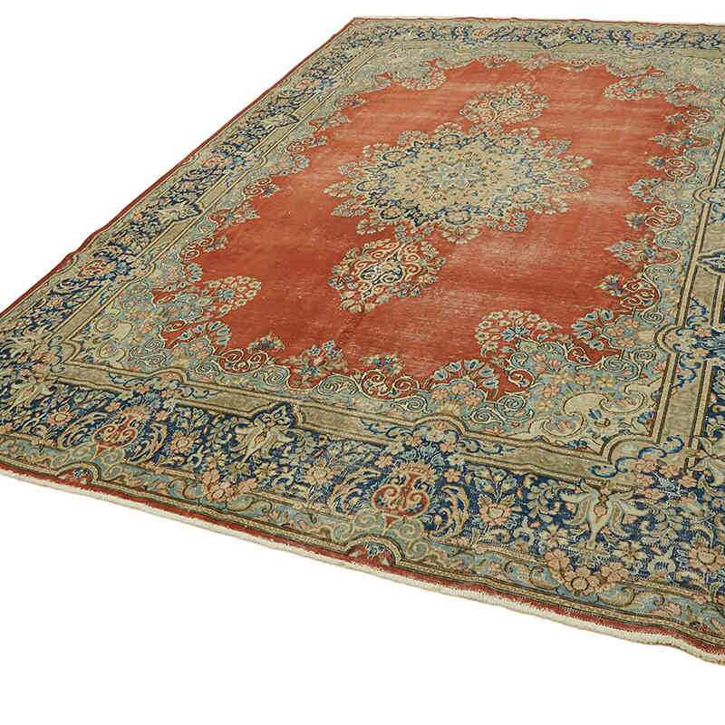 Vintage Hand-Knotted Oriental Rug - 8' 9" x 11' 10" (105" x 142") - K0078379