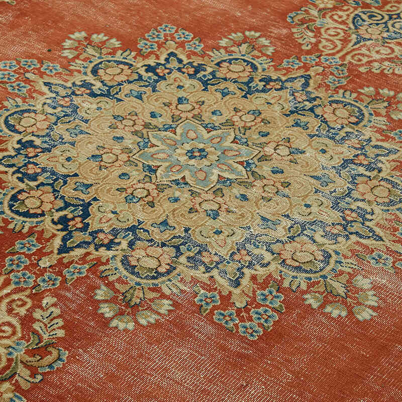 Vintage Hand-Knotted Oriental Rug - 8' 9" x 11' 10" (105" x 142") - K0078379