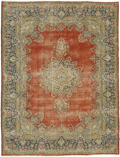 Vintage Hand-Knotted Oriental Rug - 8' 9" x 11' 10" (105" x 142")