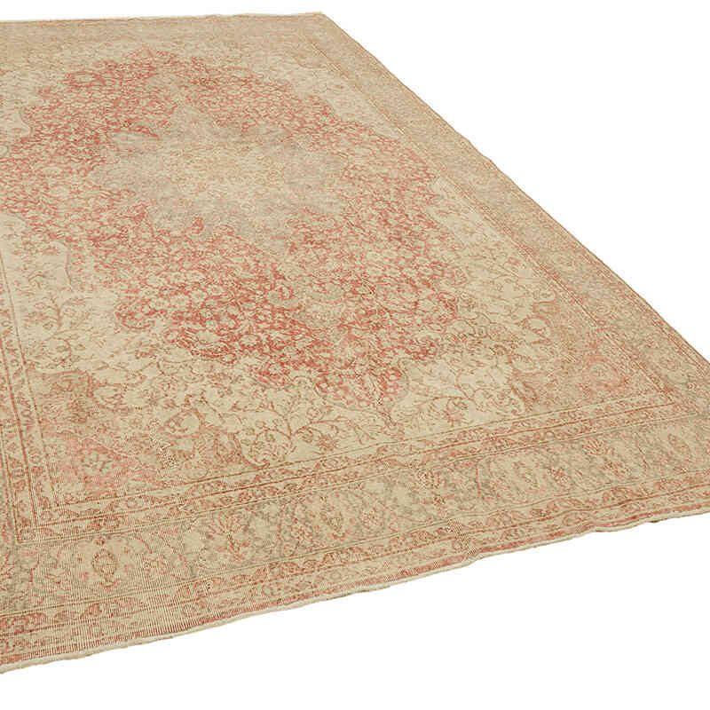 Vintage Hand-Knotted Oriental Rug - 7' 5" x 12' 1" (89" x 145") - K0078383