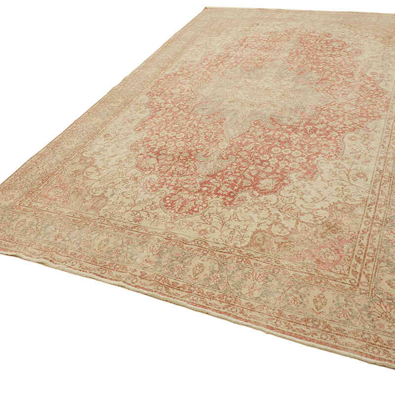 Vintage Hand-Knotted Oriental Rug - 7' 5" x 12' 1" (89" x 145") - K0078383
