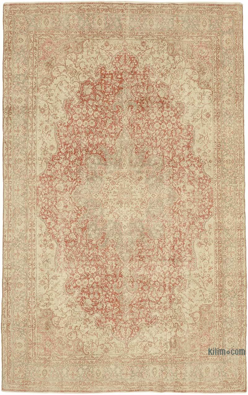 Vintage Hand-Knotted Oriental Rug - 7' 5" x 12' 1" (89" x 145") - K0078383