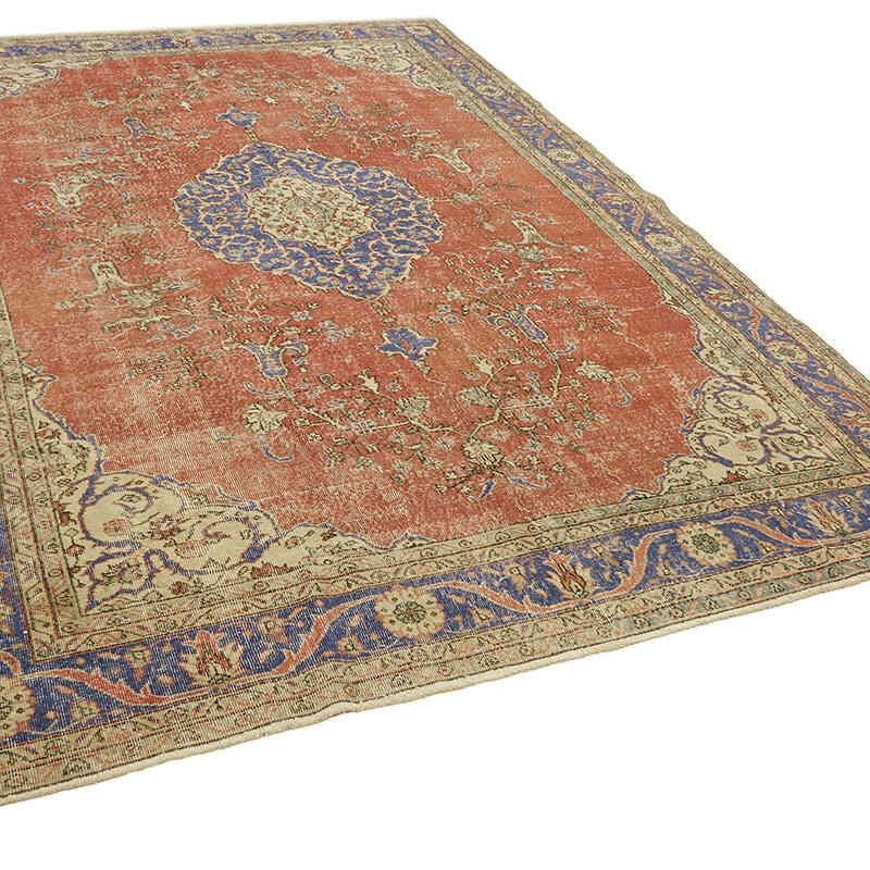 Vintage Hand-Knotted Oriental Rug - 8' 2" x 11' 10" (98" x 142") - K0078385