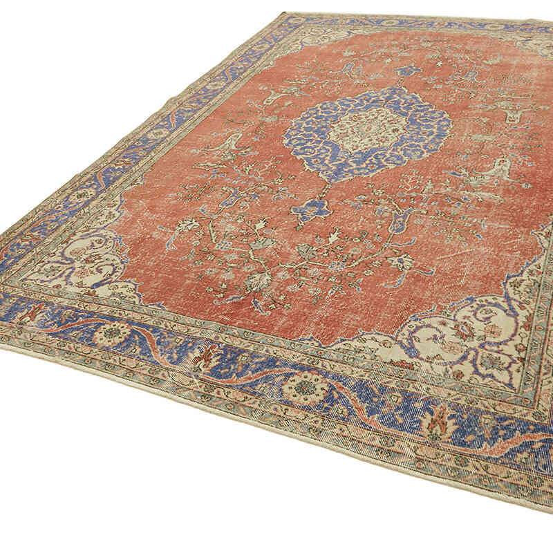 Vintage Hand-Knotted Oriental Rug - 8' 2" x 11' 10" (98" x 142") - K0078385