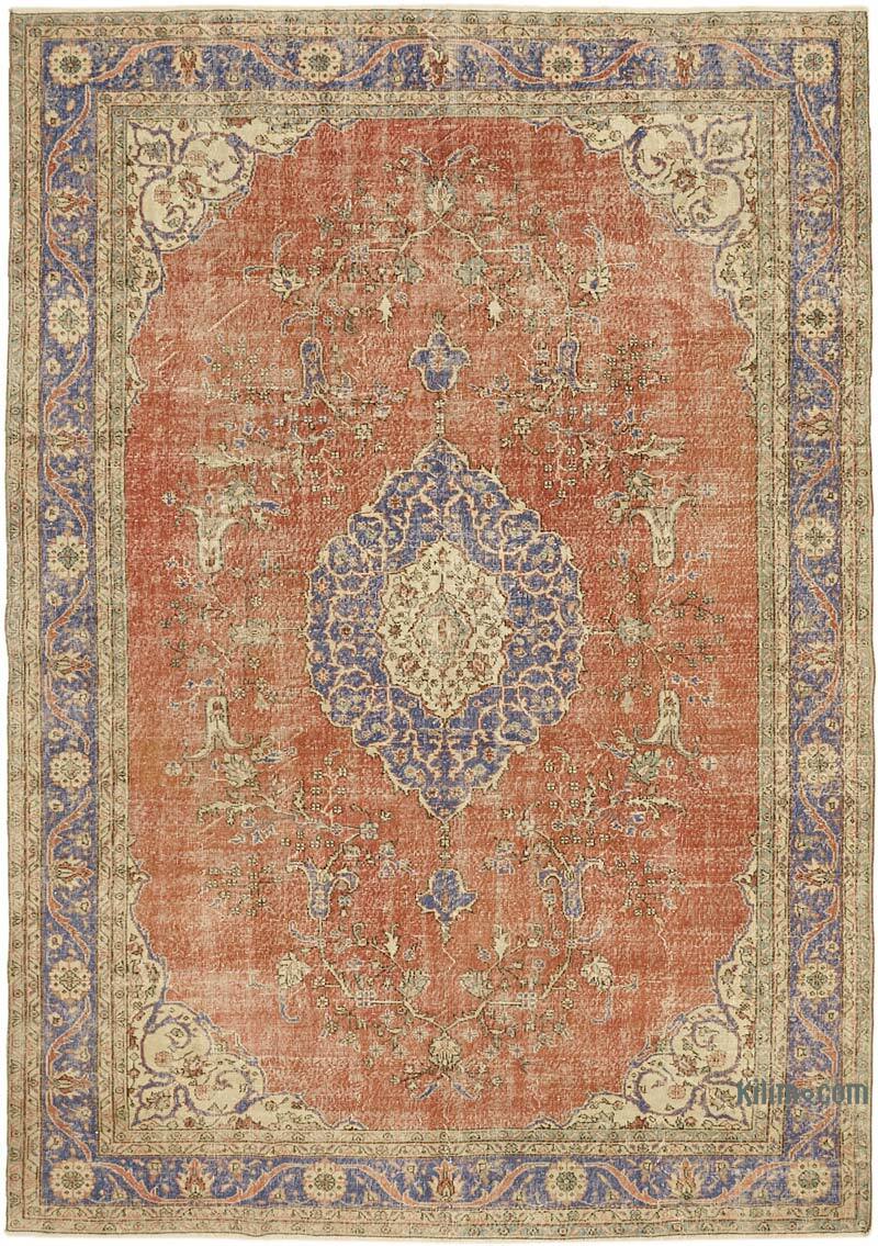 Vintage Hand-Knotted Oriental Rug - 8' 2" x 11' 10" (98" x 142") - K0078385