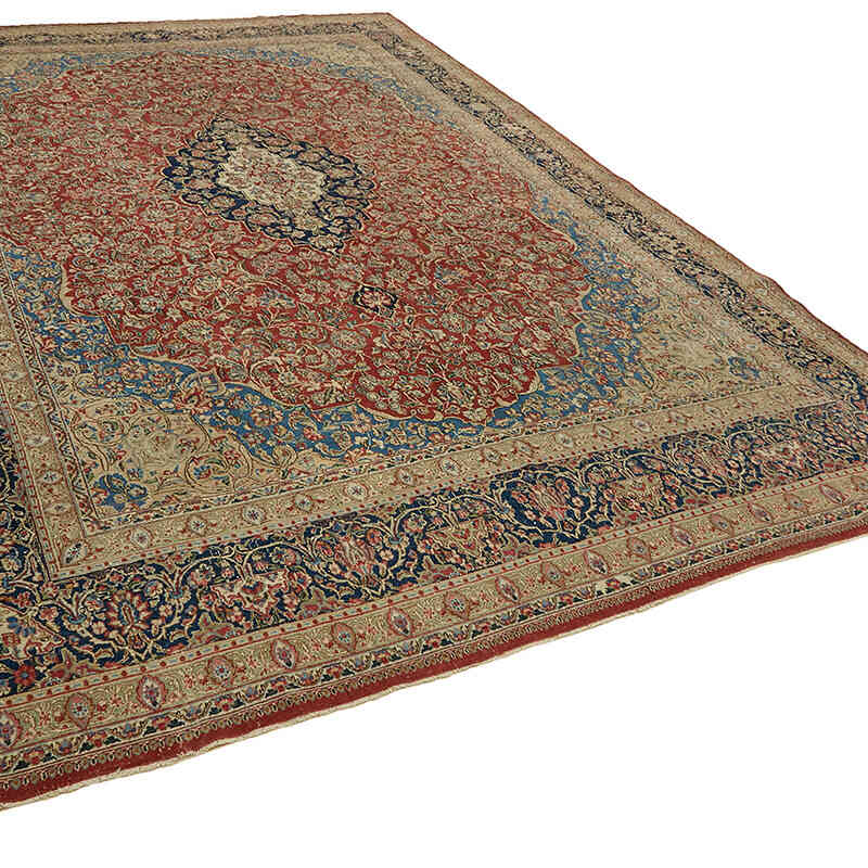 Vintage Hand-Knotted Oriental Rug - 9' 7" x 13' 10" (115" x 166") - K0078400