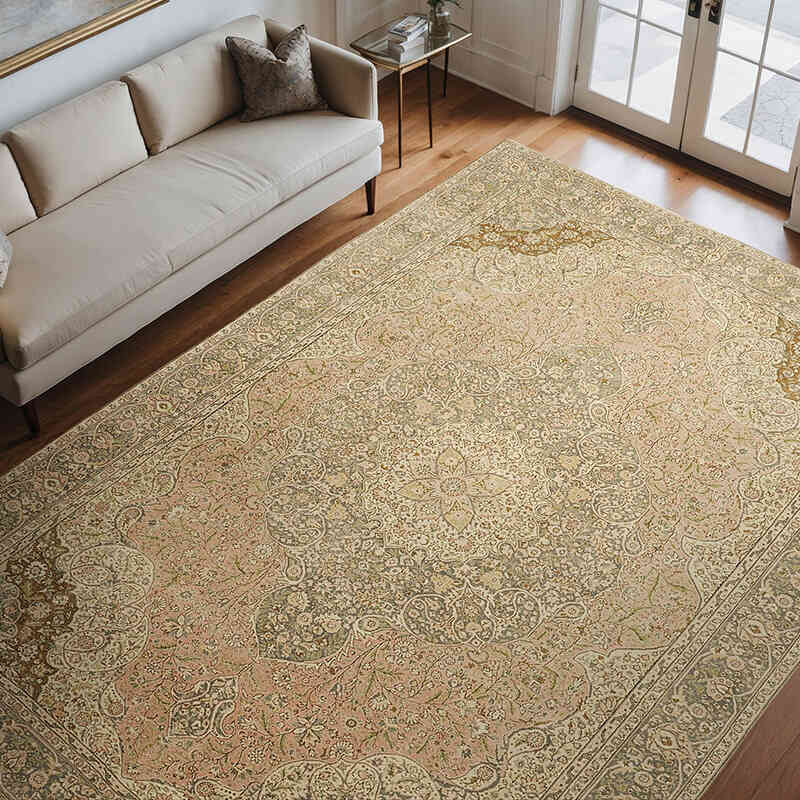 Vintage Hand-Knotted Oriental Rug - 8' 5" x 11' 6" (101" x 138") - K0078402