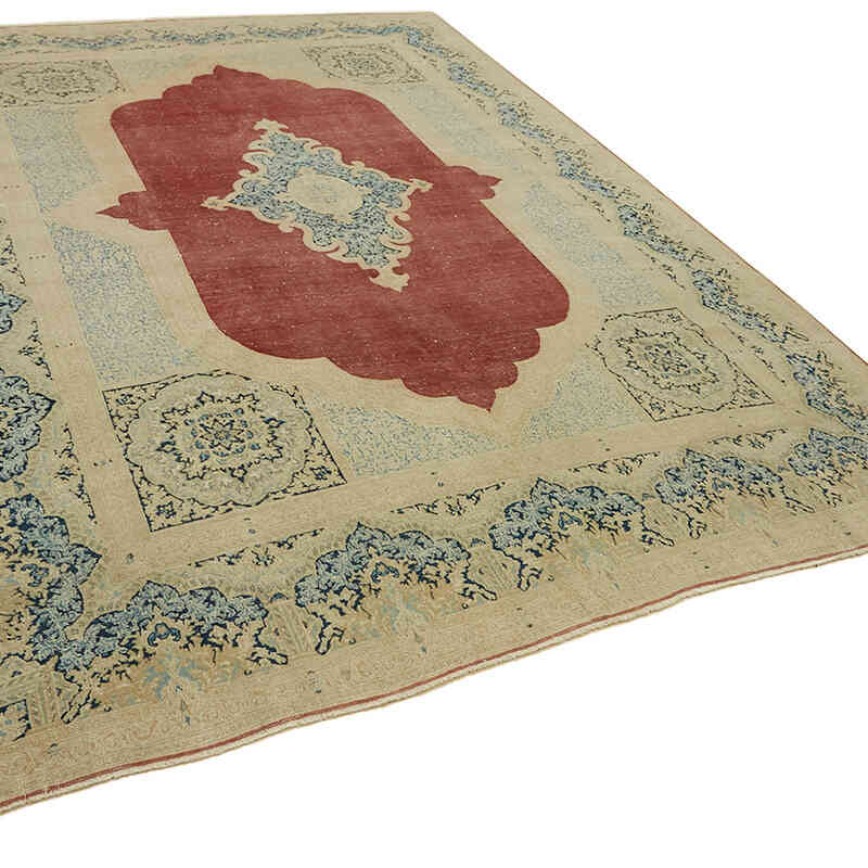 Vintage Hand-Knotted Oriental Rug - 8' 8" x 12' 2" (104" x 146") - K0078404