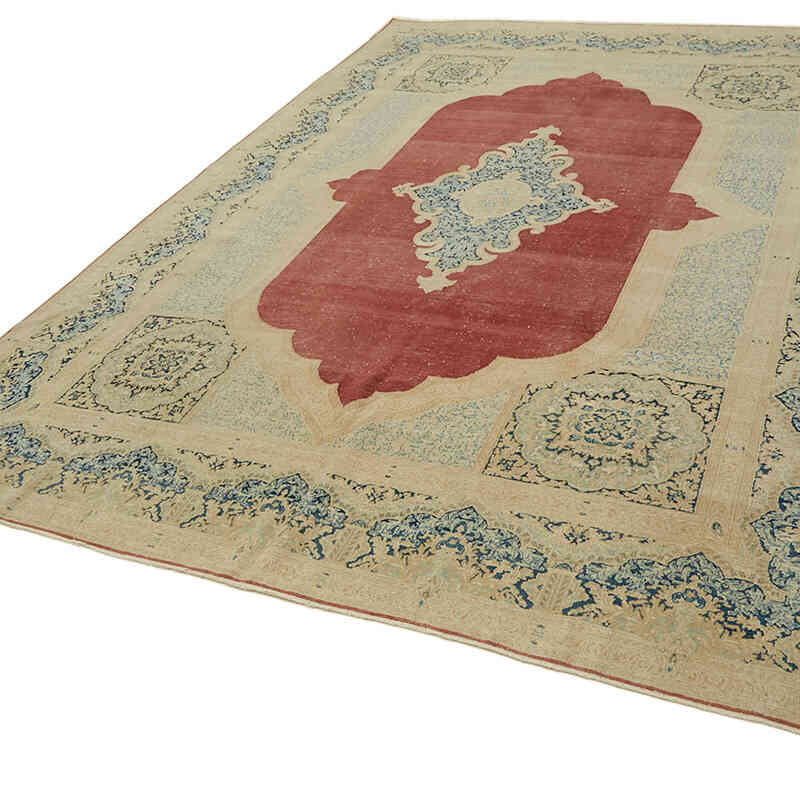 Vintage Hand-Knotted Oriental Rug - 8' 8" x 12' 2" (104" x 146") - K0078404