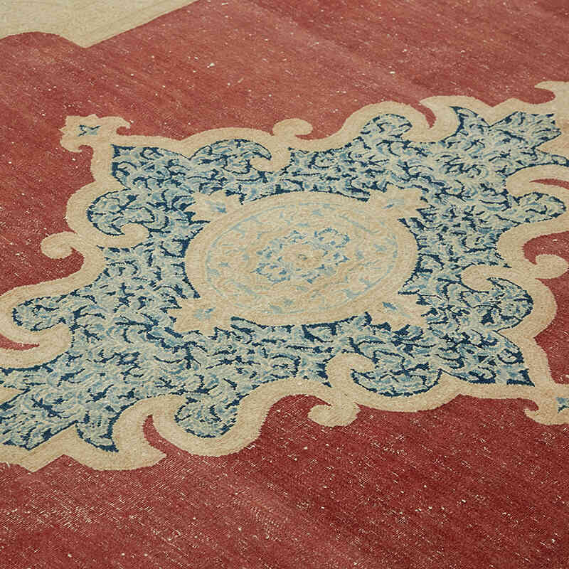 Vintage Hand-Knotted Oriental Rug - 8' 8" x 12' 2" (104" x 146") - K0078404