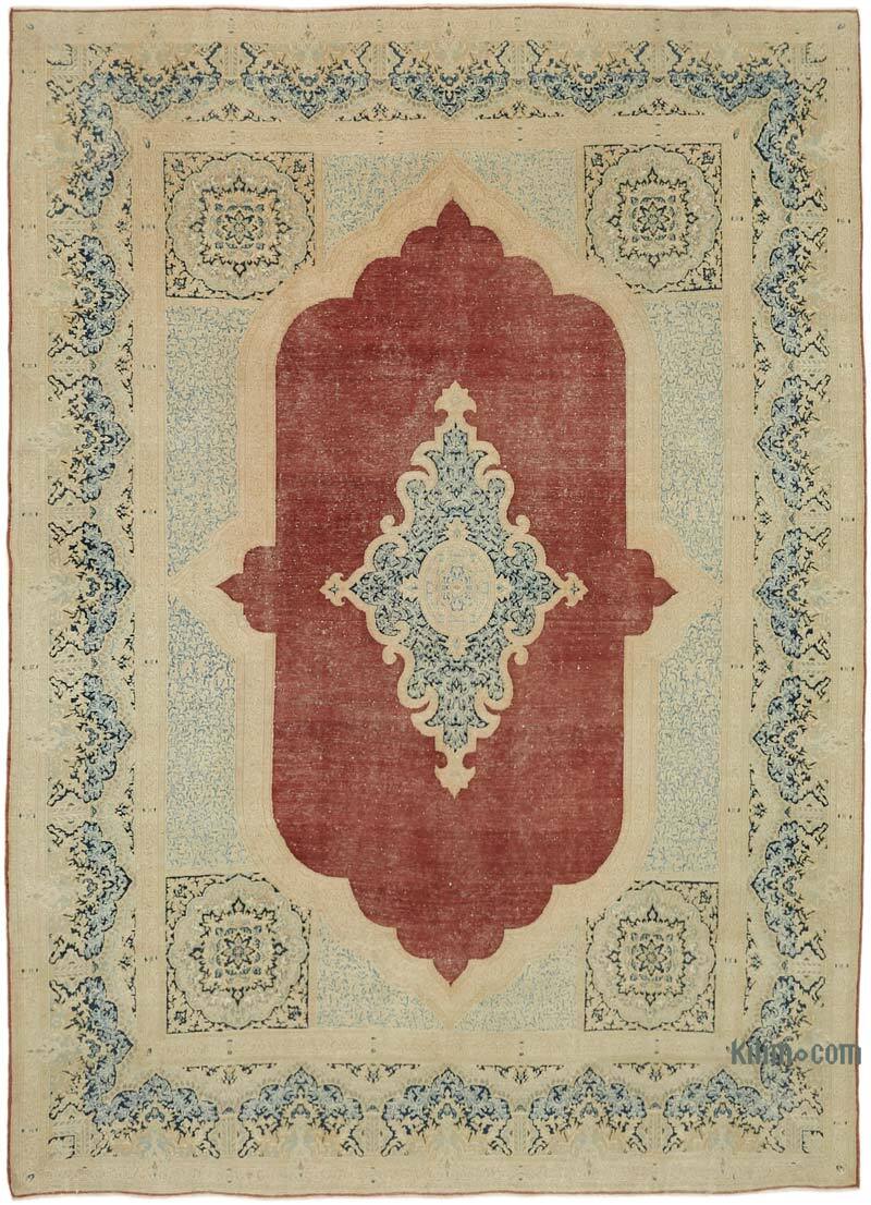 Vintage Hand-Knotted Oriental Rug - 8' 8" x 12' 2" (104" x 146") - K0078404