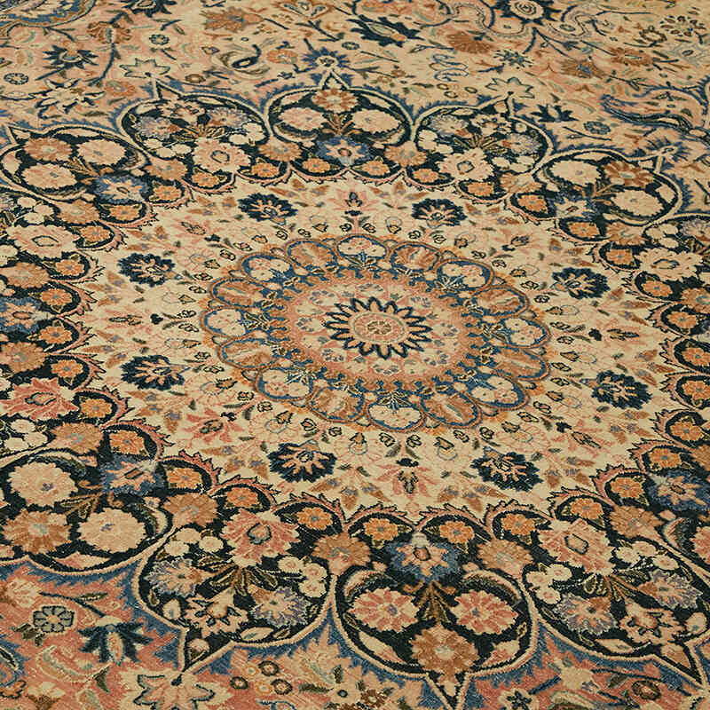 Vintage Hand-Knotted Oriental Rug - 8' 8" x 11' 9" (104" x 141") - K0078413