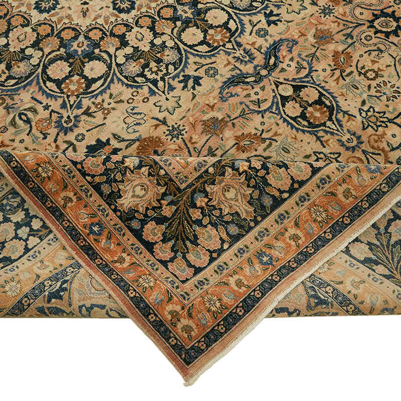 Vintage Hand-Knotted Oriental Rug - 8' 8" x 11' 9" (104" x 141") - K0078413