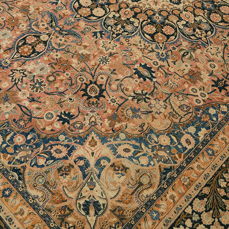 Vintage Hand-Knotted Oriental Rug - 8' 8" x 11' 9" (104" x 141") - K0078413