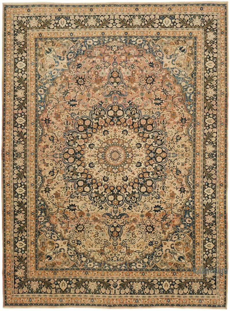 Vintage Hand-Knotted Oriental Rug - 8' 8" x 11' 9" (104" x 141") - K0078413