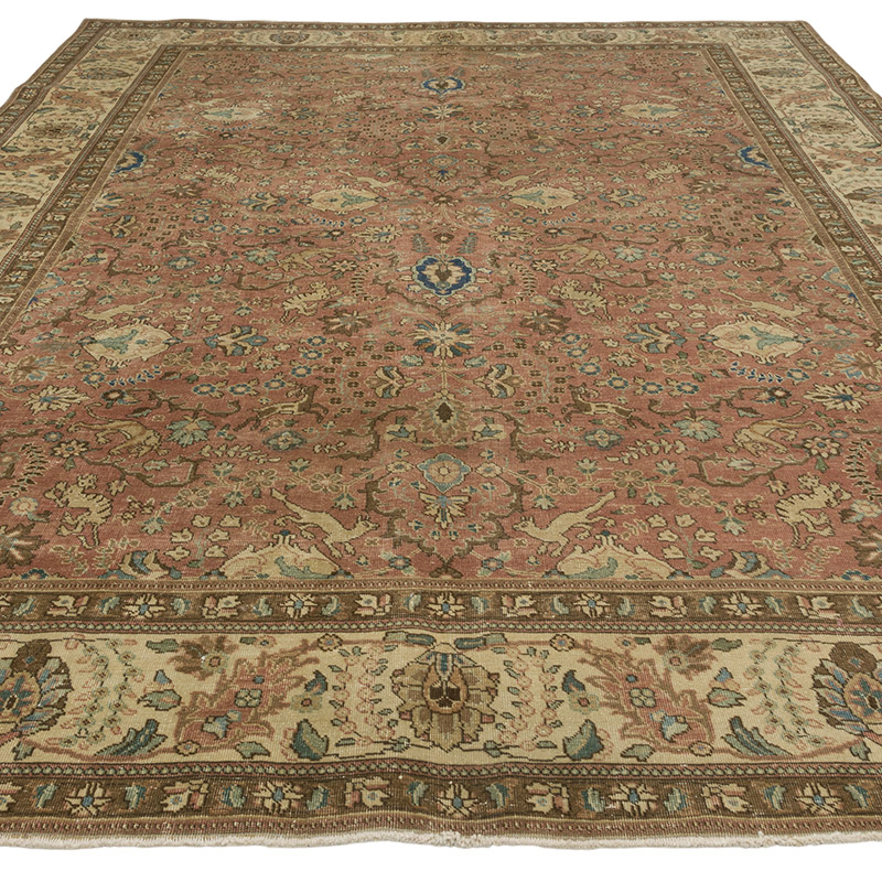 Alfombra Oriental Vintage Anudada a Mano - 242 cm x 342 cm - K0078416