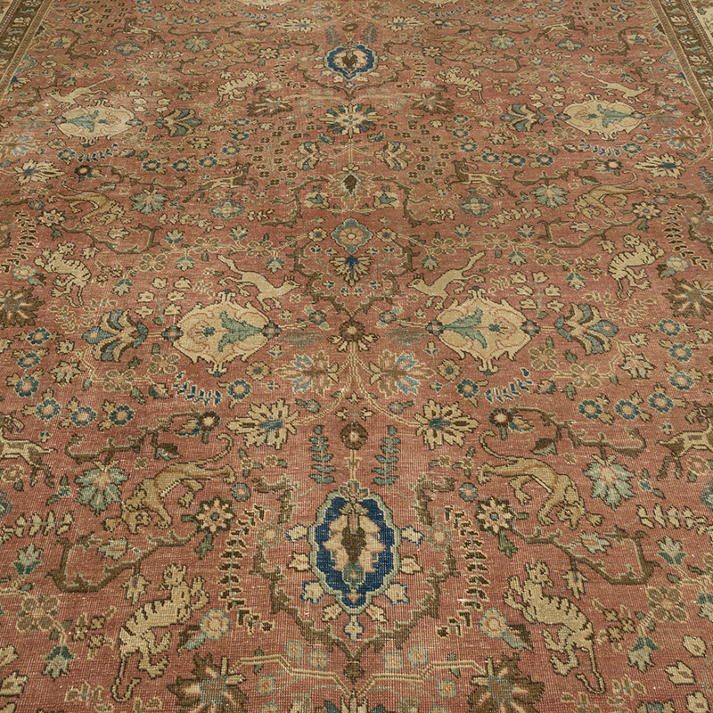 Alfombra Oriental Vintage Anudada a Mano - 242 cm x 342 cm - K0078416
