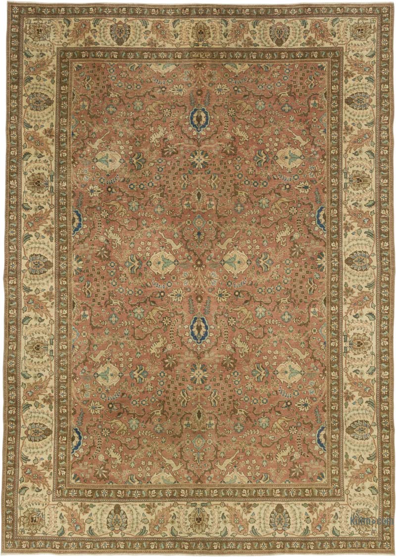 Alfombra Oriental Vintage Anudada a Mano - 242 cm x 342 cm - K0078416