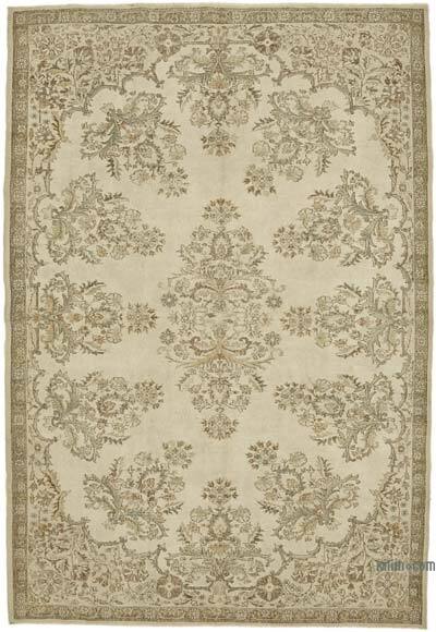 Vintage Hand-Knotted Oriental Rug - 7' 6" x 10' 6" (90" x 126")