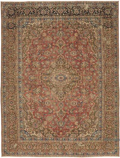 Alfombra Oriental Vintage Anudada a Mano - 241 cm x 322 cm