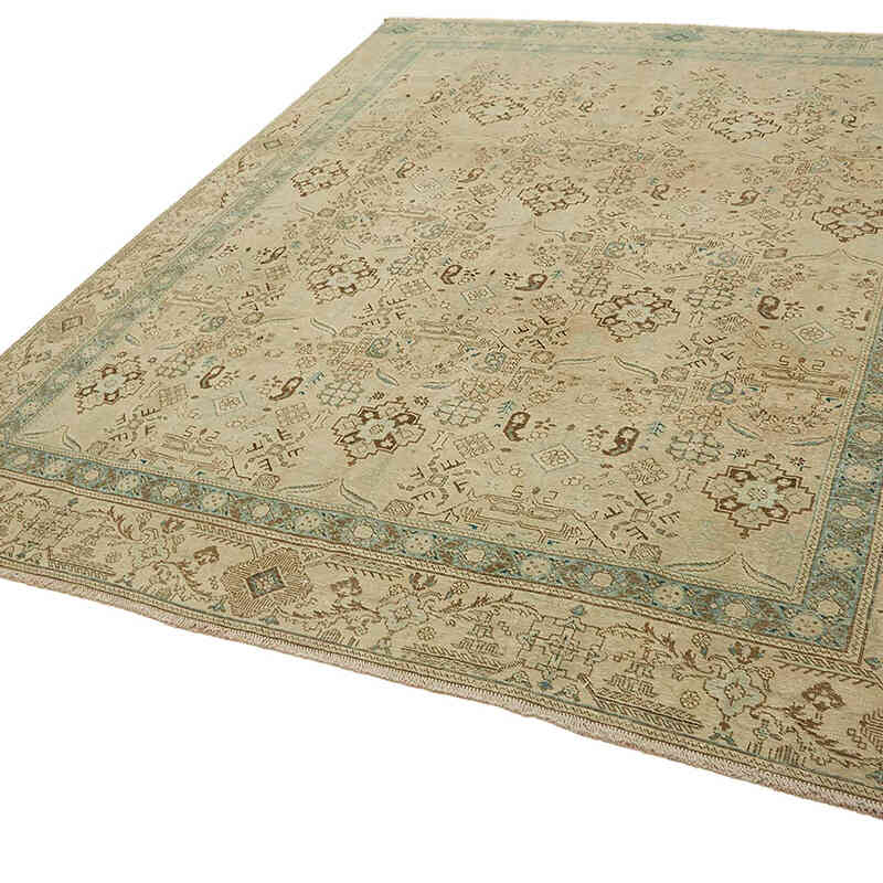 Vintage Hand-Knotted Oriental Rug - 8' 9" x 11' 2" (105" x 134") - K0078442