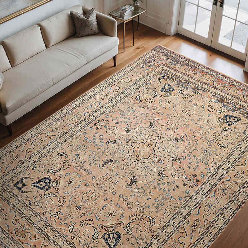 El Dokuma Vintage Halı - 252 cm x 367 cm - K0078446