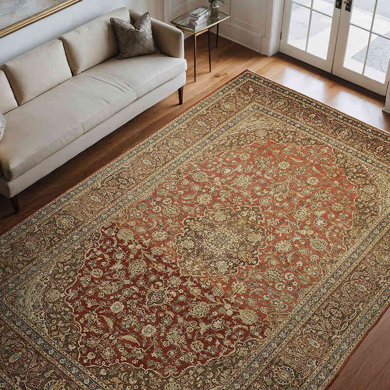 Alfombra Oriental Vintage Anudada a Mano - 254 cm x 361 cm - K0078448