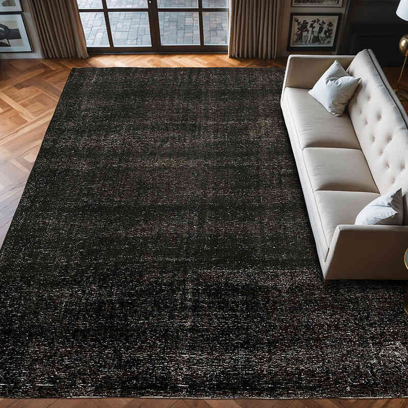 Alfombra Oriental Vintage Teñida a Mano Sobretintada - 288 cm x 375 cm - K0078460