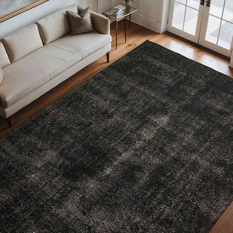 Alfombra Oriental Vintage Teñida a Mano Sobretintada - 273 cm x 360 cm - K0078467