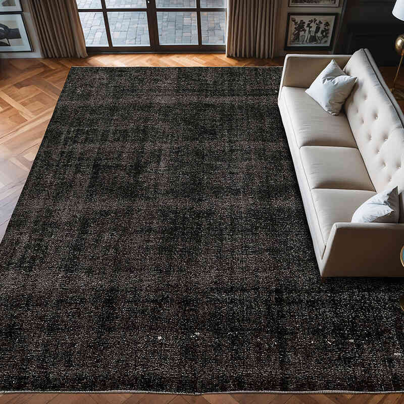 Alfombra Oriental Vintage Teñida a Mano Sobretintada - 293 cm x 380 cm - K0078468