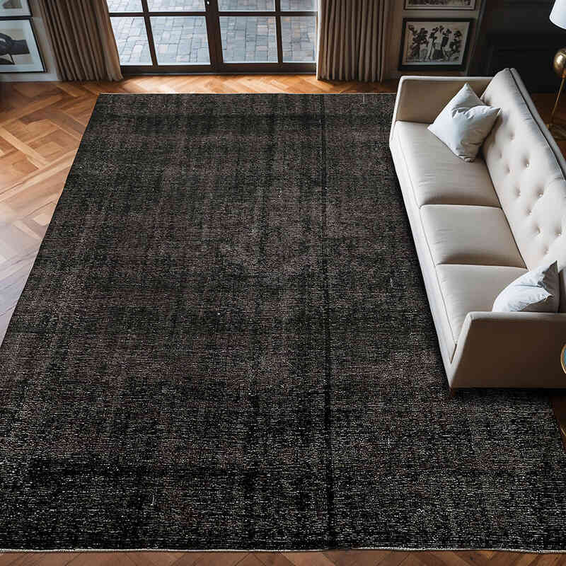 Alfombra Oriental Vintage Teñida a Mano Sobretintada - 288 cm x 381 cm - K0078472