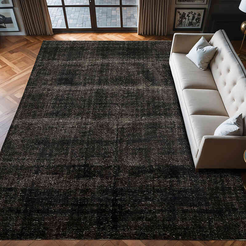 Alfombra Oriental Vintage Teñida a Mano Sobretintada - 283 cm x 373 cm - K0078473