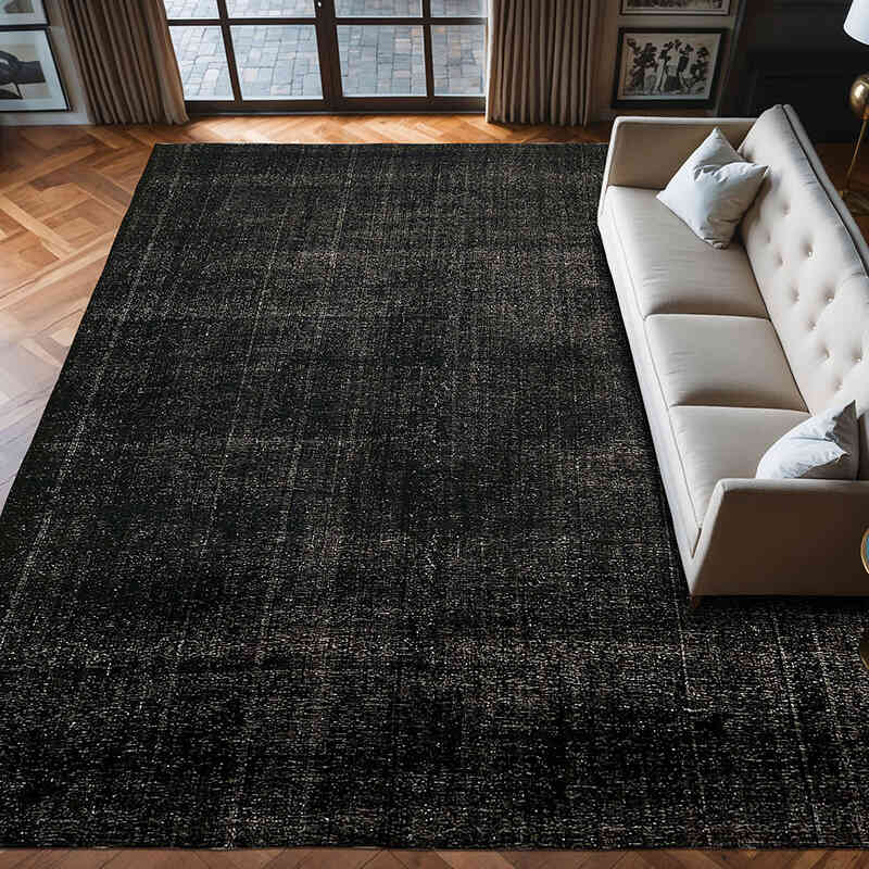 Alfombra Oriental Vintage Teñida a Mano Sobretintada - 300 cm x 373 cm - K0078479