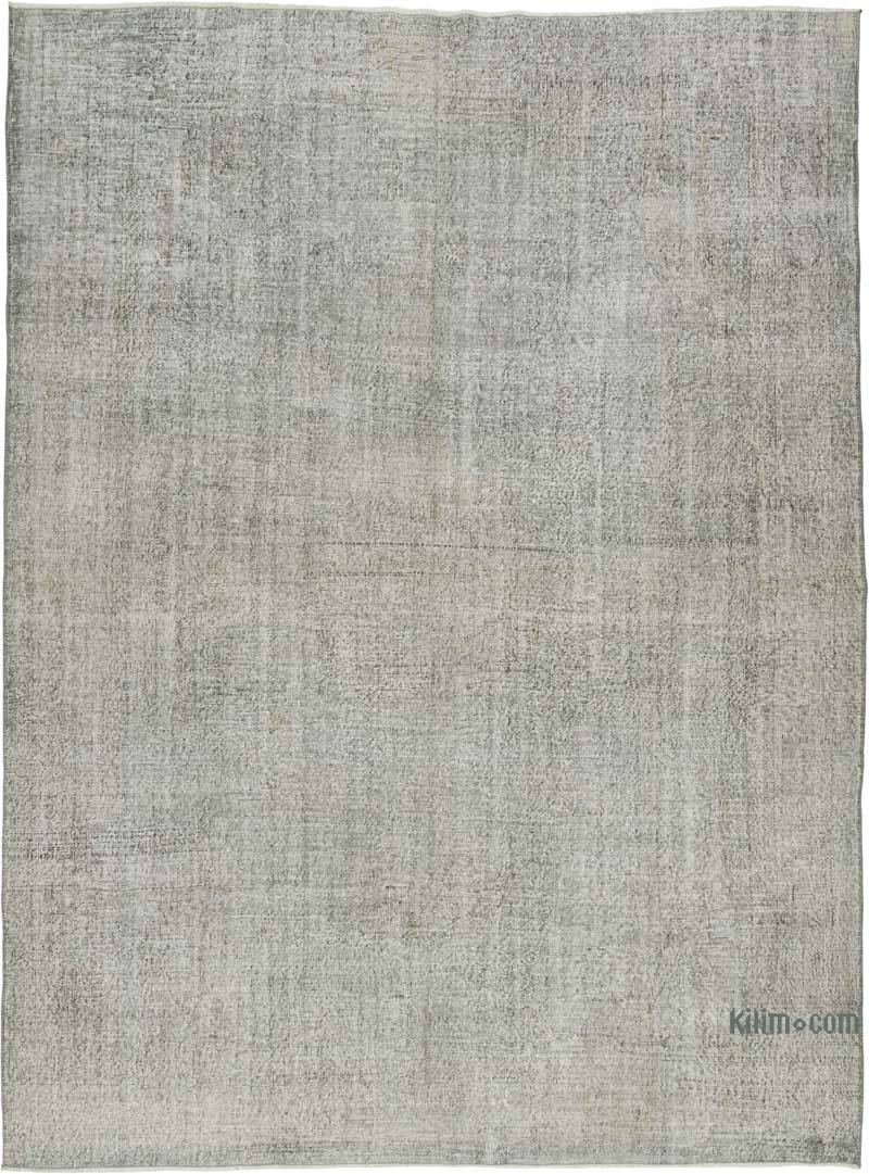 Overdyed Vintage El Dokuma Oryantal Halı - 283 cm x 378 cm - K0078483