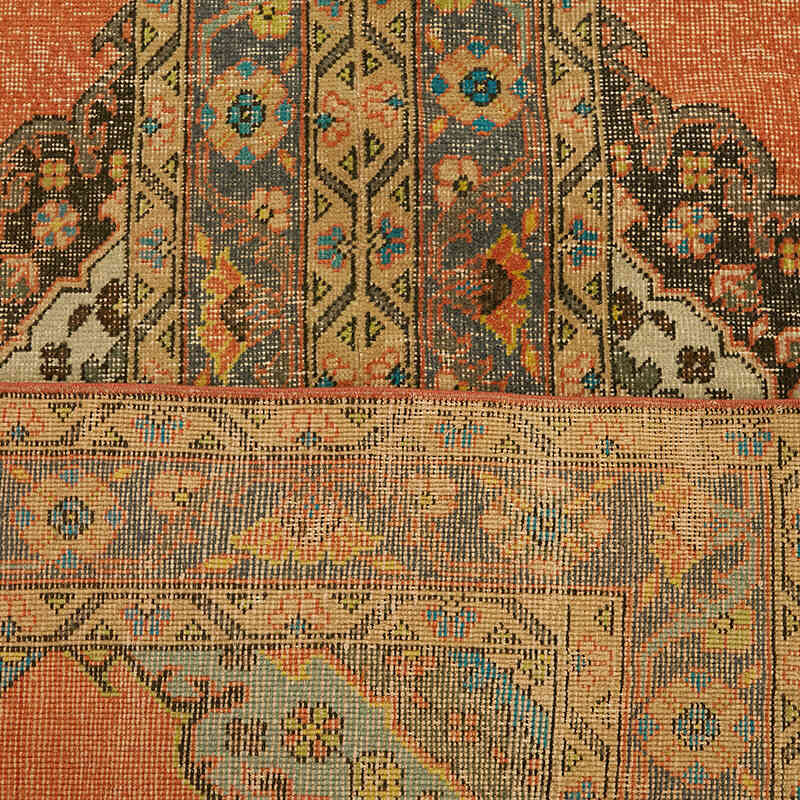 Overdyed Vintage El Dokuma Oryantal Halı - 298 cm x 400 cm - K0078484
