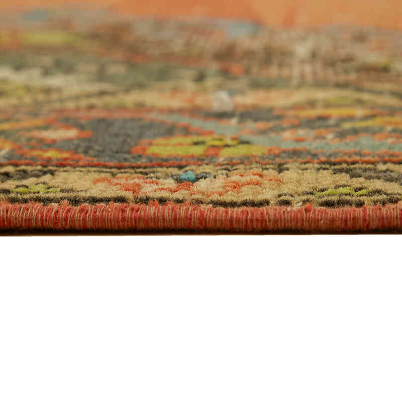 Overdyed Vintage El Dokuma Oryantal Halı - 298 cm x 400 cm - K0078484