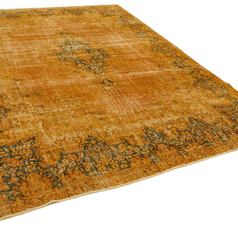 Overdyed Vintage Hand-knotted Oriental Rug - 9' 8" x 12' 9" (116" x 153") - K0078485