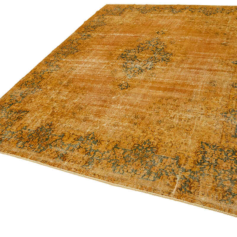 Overdyed Vintage Hand-knotted Oriental Rug - 9' 8" x 12' 9" (116" x 153") - K0078485