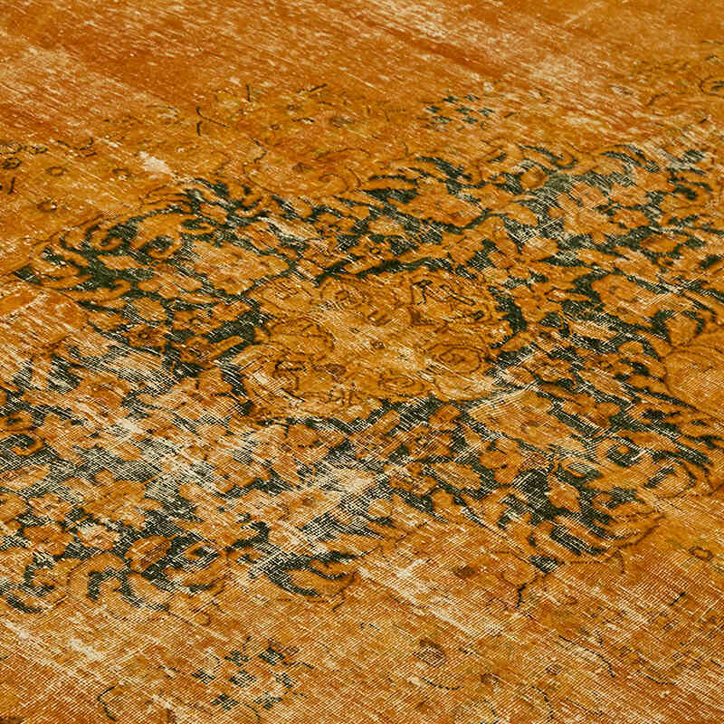 Overdyed Vintage Hand-knotted Oriental Rug - 9' 8" x 12' 9" (116" x 153") - K0078485