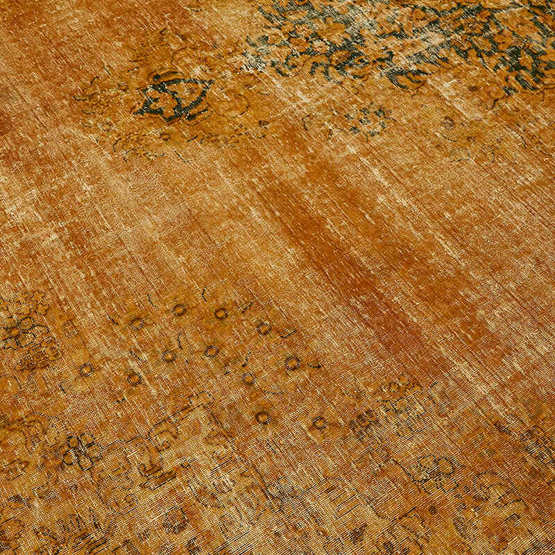 Overdyed Vintage Hand-knotted Oriental Rug - 9' 8" x 12' 9" (116" x 153") - K0078485
