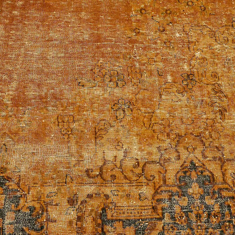 Overdyed Vintage Hand-knotted Oriental Rug - 9' 8" x 12' 9" (116" x 153") - K0078485