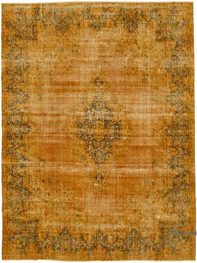 Overdyed Vintage Hand-knotted Oriental Rug - 9' 8" x 12' 9" (116" x 153")