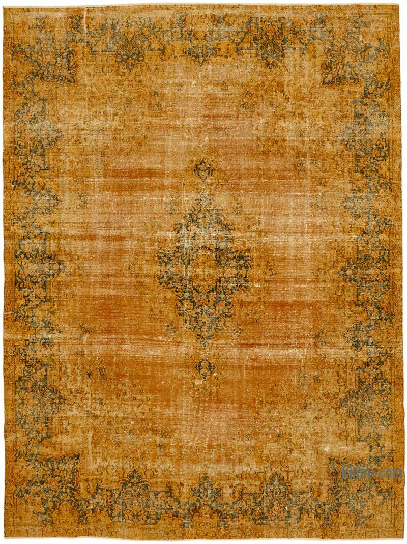 Overdyed Vintage Hand-knotted Oriental Rug - 9' 8" x 12' 9" (116" x 153") - K0078485