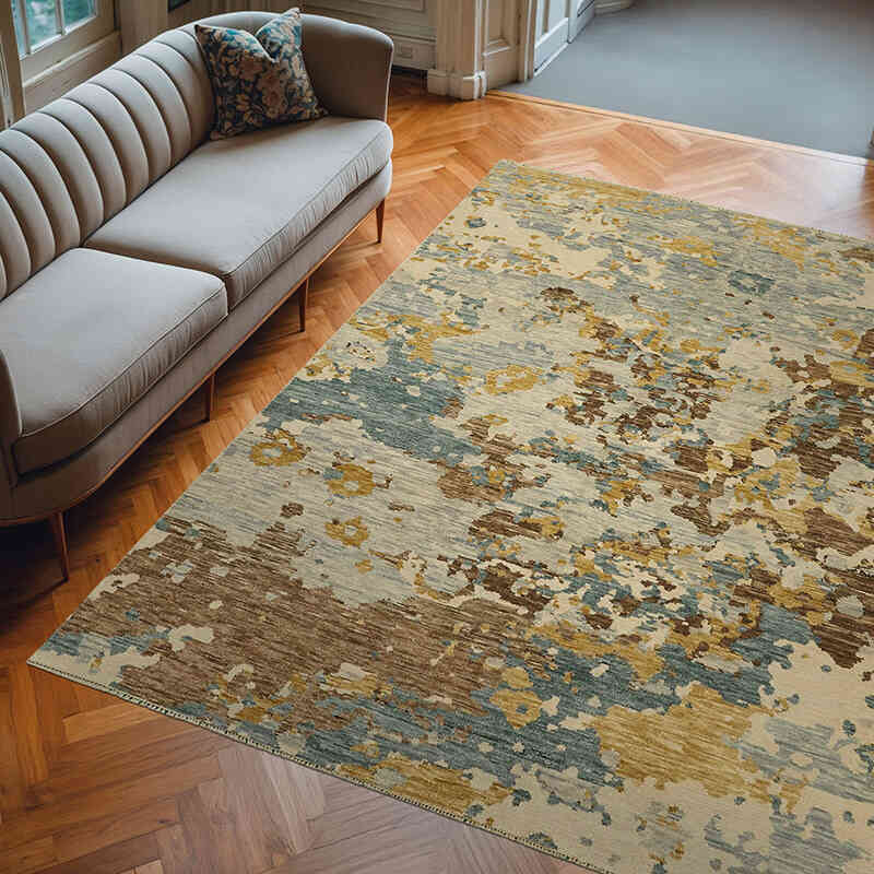 New Hand-Knotted Rug - 8' 2" x 10' 3" (98" x 123") - K0078515