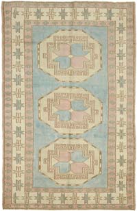 Vintage Turkish Hand-Knotted Rug - 4' 10" x 7' 6" (58" x 90")