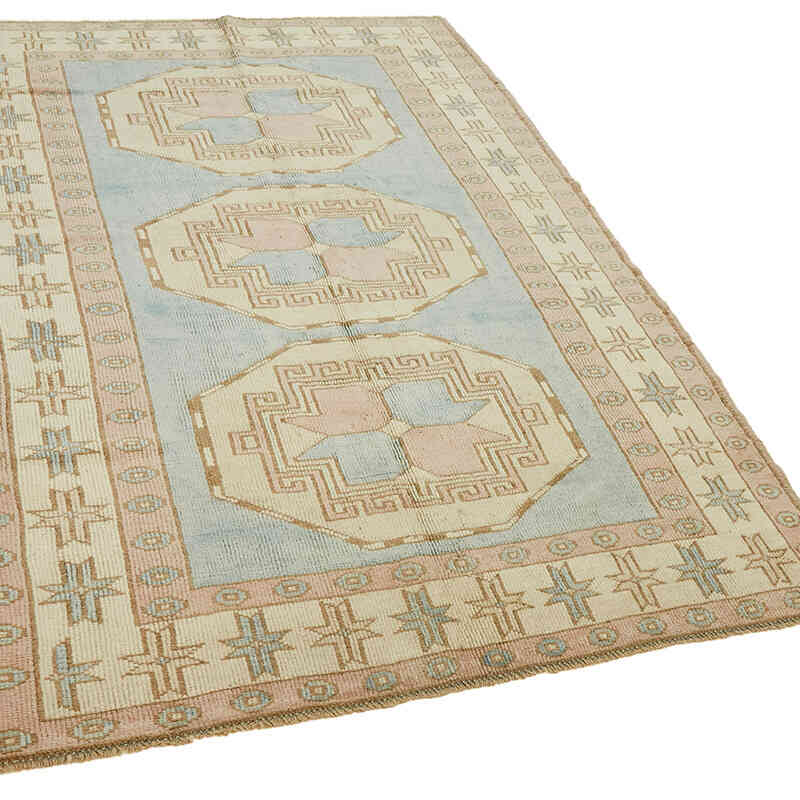 Vintage Turkish Hand-Knotted Rug - 4' 10" x 7' 6" (58" x 90") - K0078599