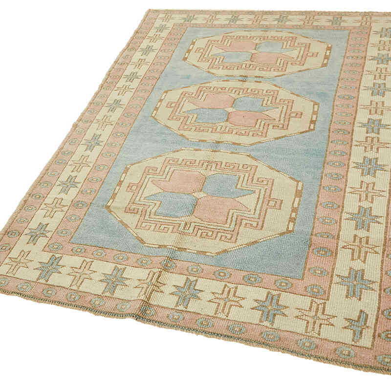 Vintage Turkish Hand-Knotted Rug - 4' 10" x 7' 6" (58" x 90") - K0078599