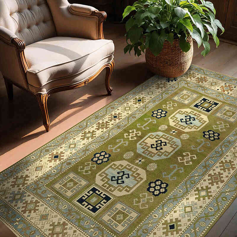 El Dokuma Vintage Halı - 142 cm x 212 cm - K0078601
