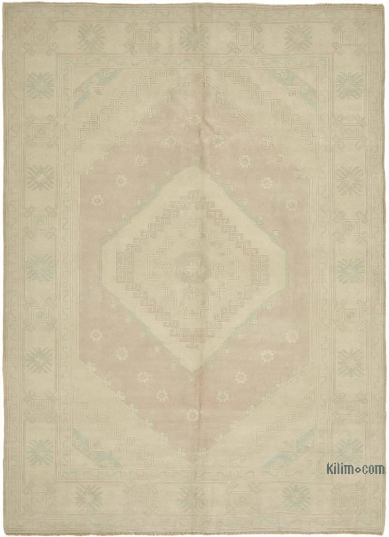Alfombra Vintage Turca Anudada a Mano - 218 cm x 294 cm - K0078604