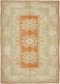 Vintage Turkish Hand-Knotted Rug - 6' 6" x 9' 3" (78" x 111")